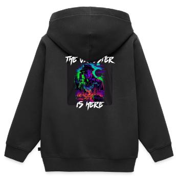 Gangster In Der Stadt 3 - Kinder Premium Organic Zip Hoodie - Schwarz - Hinten - AI Model Kid Male (0cm)