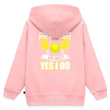 Lustige Pickleball Spieler Paddleball Dinks Jungs - Kinder Premium Organic Zip Hoodie - Rosa - Hinten - AI Model Kid Female (0cm)