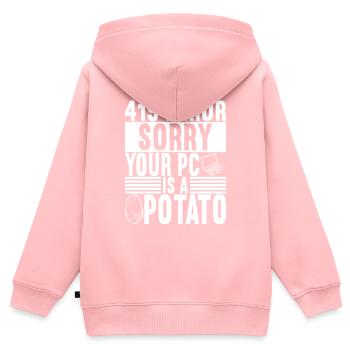 Programmierer Informatiker - Kinder Premium Organic Zip Hoodie - Rosa - Hinten - AI Model Kid Female (0cm)