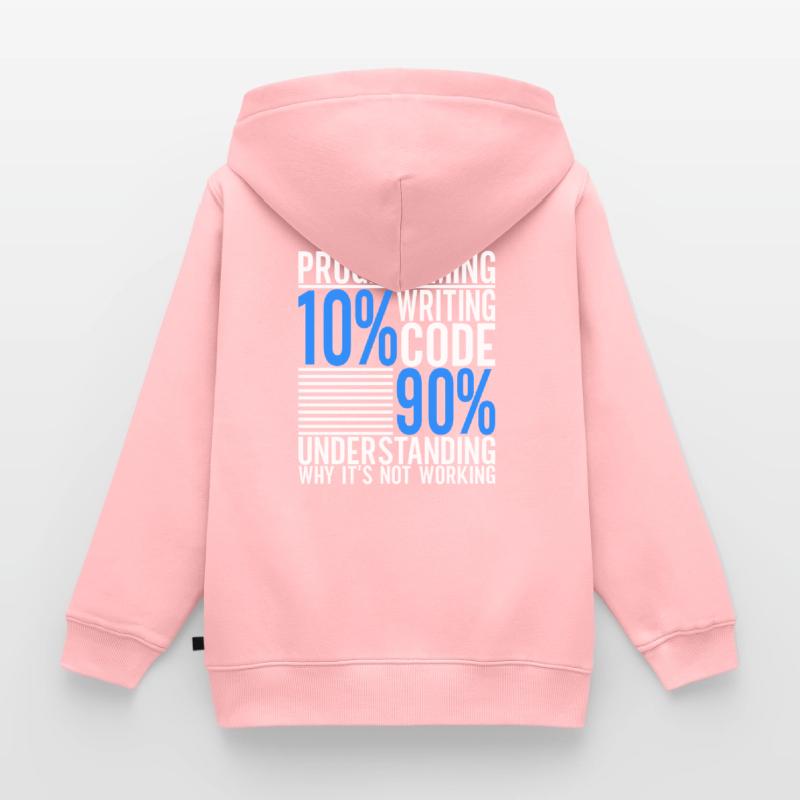 Programmer Computer Scientist Kids Premium Organic Zip-up Hoodie
