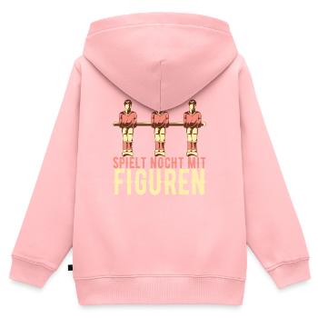 Tischfussball Tischkicker - Kinder Premium Organic Zip Hoodie - Rosa - Hinten - AI Model Kid Female (0cm)