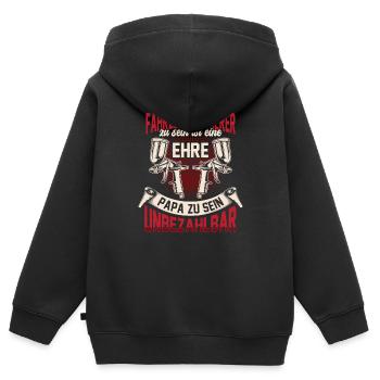 Fahrzeuglackierer zu sein ist eine Ehre Lackierer - Kinder Premium Organic Zip Hoodie - Schwarz - Hinten - AI Model Kid Male (0cm)