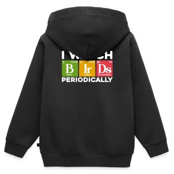 I Watch Birds Periodically - Kinder Premium Organic Zip Hoodie - Schwarz - Hinten - AI Model Kid Male (0cm)