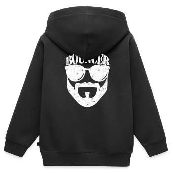 türsteher geschenk bodyguard sicherheit sicherheit - Kinder Premium Organic Zip Hoodie - Schwarz - Hinten - AI Model Kid Male (0cm)