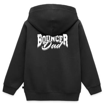 türsteher geschenk bodyguard sicherheit sicherheit - Kinder Premium Organic Zip Hoodie - Schwarz - Hinten - AI Model Kid Male (0cm)