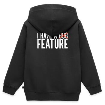 Programmierer Informatiker - Kinder Premium Organic Zip Hoodie - Schwarz - Hinten - AI Model Kid Male (0cm)