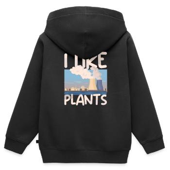 Nuclear Energy Radiation Nuclear Power Engineer - Kids Premium Organic Zip-up Hoodie - black - Back - AI Model Kid Male (0cm)