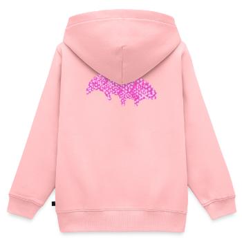 Tardigrade Tardigrade Water Bear - Kids Premium Organic Zip-up Hoodie - rose - Back - AI Model Kid Female (0cm)
