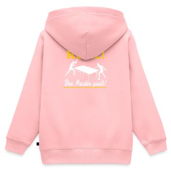 Tischtennis Zubehör Pingpong Motiv - Kinder Premium Organic Zip Hoodie - Rosa - Hinten - AI Model Kid Female (0cm)
