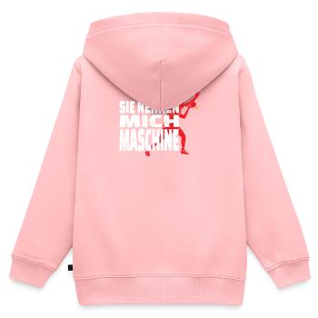 Tischtennis Zubehör Pingpong Motiv - Kinder Premium Organic Zip Hoodie - Rosa - Hinten - AI Model Kid Female (0cm)