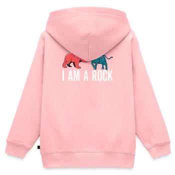 Actions Actionnaire Investisseur - Sweat Premium à capuche zippé enfant bio - rose - Dos - AI Model Kid Female (0cm)
