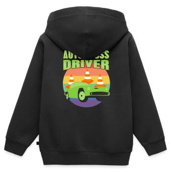 Autocross Driver Retro Autocross Designs - Kinder Premium Organic Zip Hoodie - Schwarz - Hinten - AI Model Kid Male (0cm)