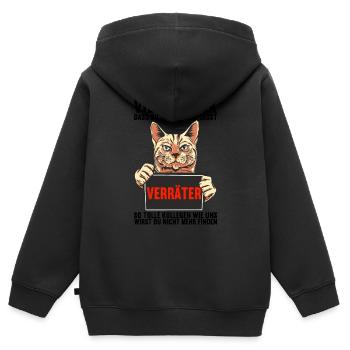 Abschiedsgeschenk Kollege Jobwechsel - Kinder Premium Organic Zip Hoodie - Schwarz - Hinten - AI Model Kid Male (0cm)