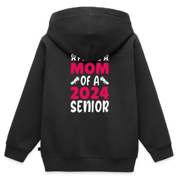 Funny Proud Mom Of A Graduation Gift - Kids Premium Organic Zip-up Hoodie - black - Back - AI Model Kid Male (0cm)
