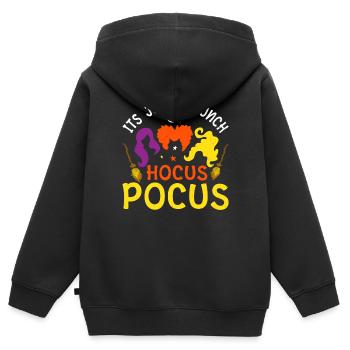 Es Ist Nur Ein Haufen Hokuspokus-Kostüme - Kinder Premium Organic Zip Hoodie - Schwarz - Hinten - AI Model Kid Male (0cm)