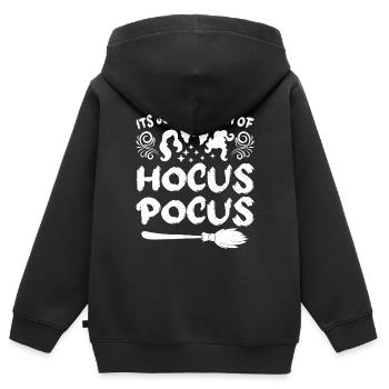 Es Ist Nur Ein Haufen Hokuspokus-Kostüme - Kinder Premium Organic Zip Hoodie - Schwarz - Hinten - AI Model Kid Male (0cm)