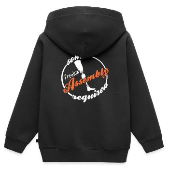 Some Freakin' Assembly Required Funny Prosthesis - Kids Premium Organic Zip-up Hoodie - black - Back - AI Model Kid Male (0cm)