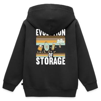 Programmierer Informatiker - Kinder Premium Organic Zip Hoodie - Schwarz - Hinten - AI Model Kid Male (0cm)