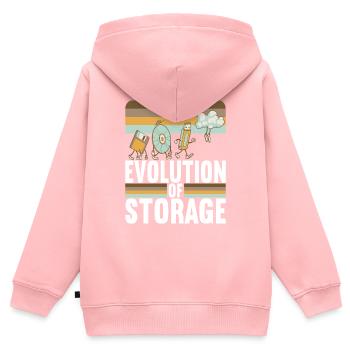 Programmierer Informatiker - Kinder Premium Organic Zip Hoodie - Rosa - Hinten - AI Model Kid Female (0cm)