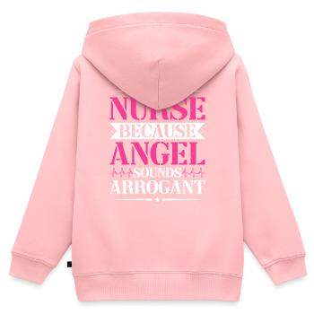 Krankenschwester Outfit Krankenpflegerin - Kinder Premium Organic Zip Hoodie - Rosa - Hinten - AI Model Kid Female (0cm)