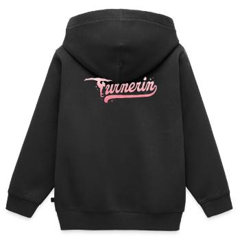 Turnen | Turnerin Gymnastik Turnen Mädchen Frauen - Kinder Premium Organic Zip Hoodie - Schwarz - Hinten - AI Model Kid Male (0cm)