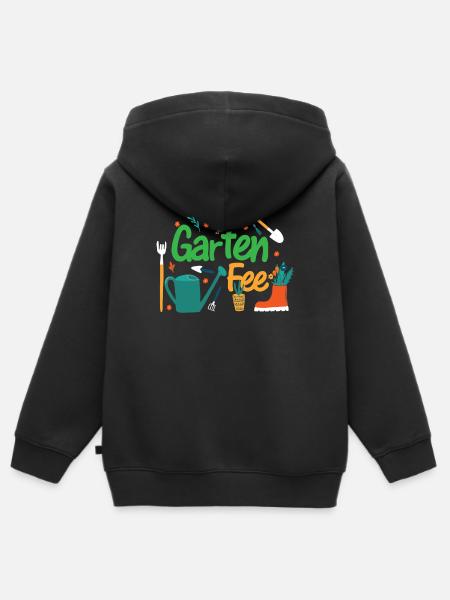 Gartenfee Garten Fee Gärtnerin Hobbygärtnerin - Kinder Premium Organic Zip Hoodie - Schwarz