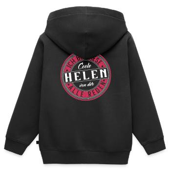 Helen Geschenkidee Geschenk Geburtstag - Kinder Premium Organic Zip Hoodie - Schwarz - Hinten - AI Model Kid Male (0cm)
