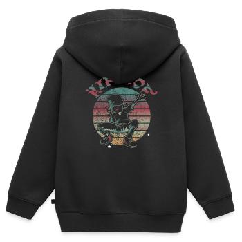 Beat Hip Hop bboy - Kinder Premium Organic Zip Hoodie - Schwarz - Hinten - AI Model Kid Male (0cm)