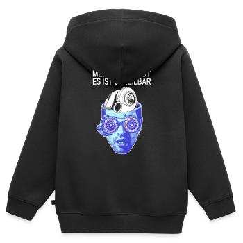 Mein Arzt sagt es ist unheilbar Tuning Boost - Kinder Premium Organic Zip Hoodie - Schwarz - Hinten - AI Model Kid Male (0cm)