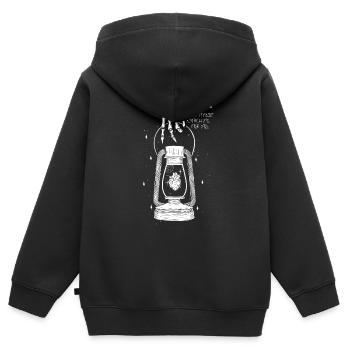 Lost Myself Aesthetic - Kinder Premium Organic Zip Hoodie - Schwarz - Hinten - AI Model Kid Male (0cm)