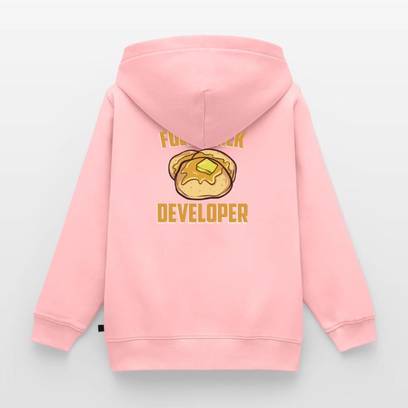 Full Stack Developer - Logiciel informatique Sweat Premium à capuche zippé enfant bio