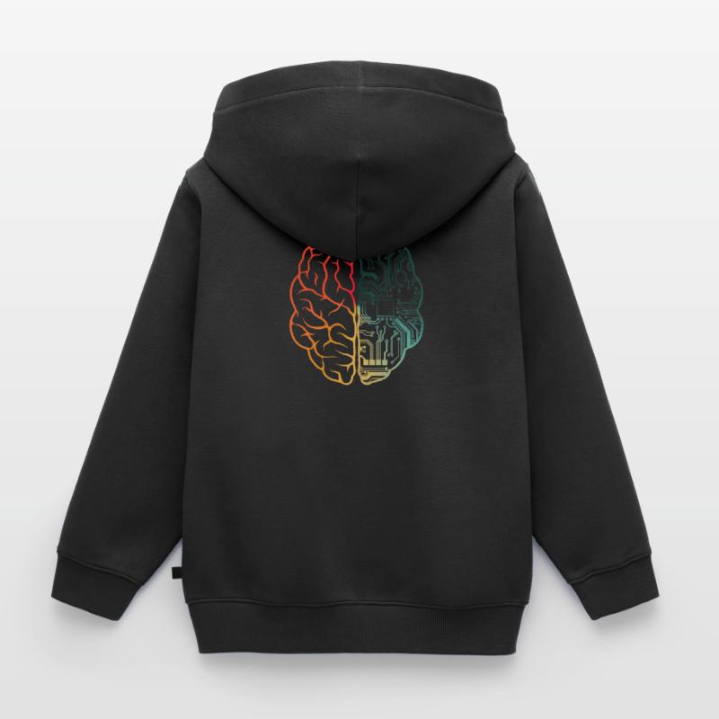 Programmierer Coding - Entwickler Programmieren Gehirn Kinder Premium Organic Zip Hoodie