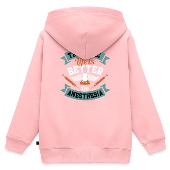 Anesthetist Anaesthesiologist Anesthesia - Kids Premium Organic Zip-up Hoodie - rose - Back - AI Model Kid Female (0cm)