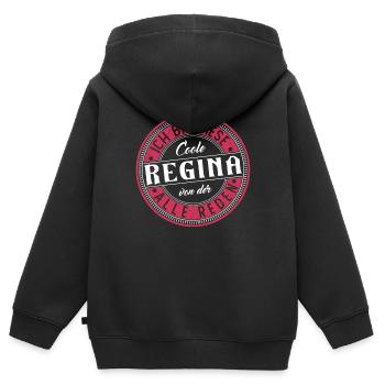 Regina Geschenkidee Geschenk Geburtstag - Kinder Premium Organic Zip Hoodie - Schwarz - Hinten - AI Model Kid Male (0cm)