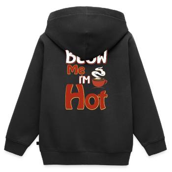 out - Kids Premium Organic Zip-up Hoodie - black - Back - AI Model Kid Male (0cm)
