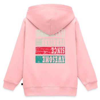 1999 Jahrgang Geburtstagsgeschenk - Kinder Premium Organic Zip Hoodie - Rosa - Hinten - AI Model Kid Female (0cm)