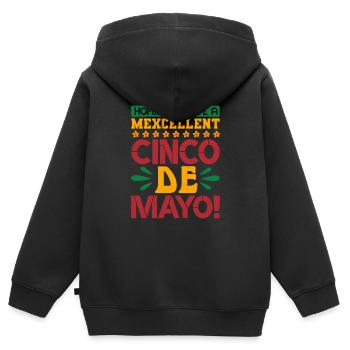 J’ESPÈRE QUE VOUS AVEZ UN EXCELLENT CINCO DE MAYO - Sweat Premium à capuche zippé enfant bio - noir - Dos - AI Model Kid Male (0cm)