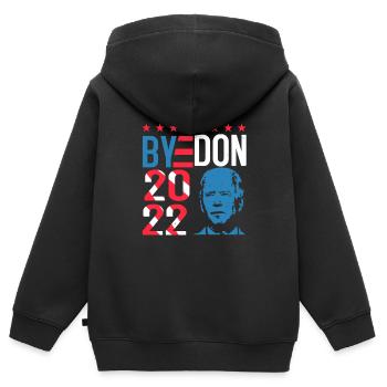 BYEDON 2022 - Sweat Premium à capuche zippé enfant bio - noir - Dos - AI Model Kid Male (0cm)