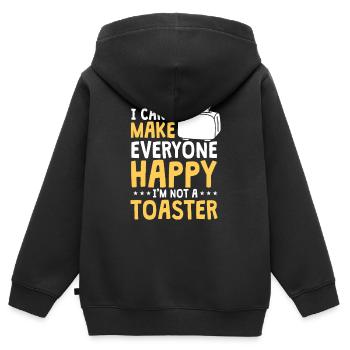 Toaster - Kinder Premium Organic Zip Hoodie - Schwarz - Hinten - AI Model Kid Male (0cm)