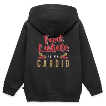 Alles Ist Besser Ohne Erdnüsse Erdnuss-allergiker - Kinder Premium Organic Zip Hoodie - Schwarz - Hinten - AI Model Kid Male (0cm)