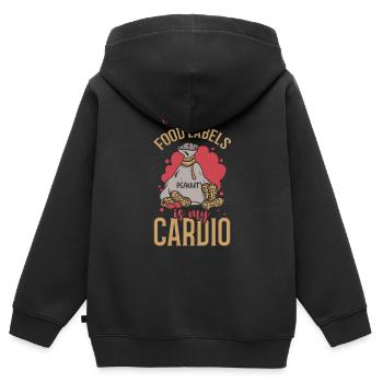 Alles Ist Besser Ohne Erdnüsse Erdnuss-allergiker - Kinder Premium Organic Zip Hoodie - Schwarz - Hinten - AI Model Kid Male (0cm)
