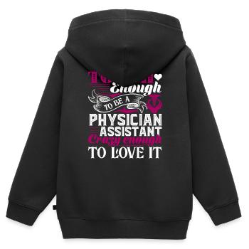 Physician Assistant To Be A Physician Assistant - Kids Premium Organic Zip-up Hoodie - black - Back - AI Model Kid Male (0cm)