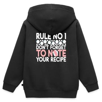 Seifenmacher Seife Machen - Kinder Premium Organic Zip Hoodie - Schwarz - Hinten - AI Model Kid Male (0cm)