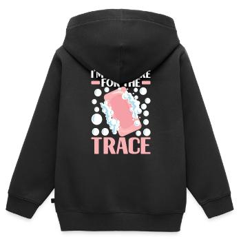 Seifenmacher Seife Machen - Kinder Premium Organic Zip Hoodie - Schwarz - Hinten - AI Model Kid Male (0cm)