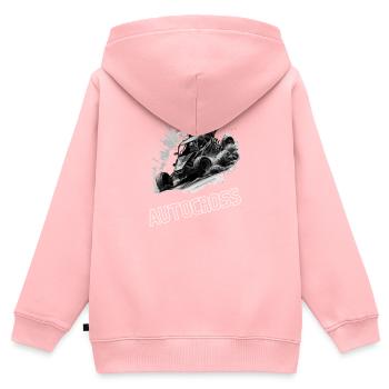 Autocross Stockcar - Kinder Premium Organic Zip Hoodie - Rosa - Hinten - AI Model Kid Female (0cm)