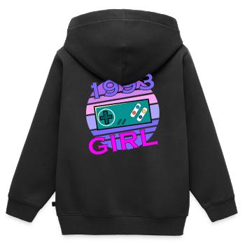 Gamer Girl 1993 Geburtstag Awesome since - Kinder Premium Organic Zip Hoodie - Schwarz - Hinten - AI Model Kid Male (0cm)