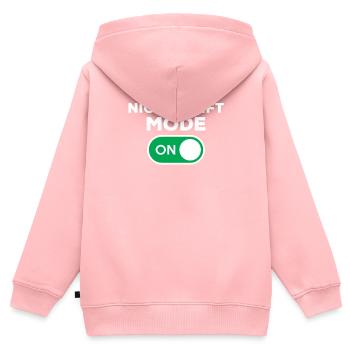 Nachtschichtmodus Ein - Kinder Premium Organic Zip Hoodie - Rosa - Hinten - AI Model Kid Female (0cm)
