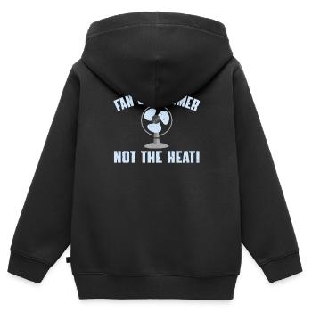 Retro Ferry Vêtements Porte-conteneurs - Sweat Premium à capuche zippé enfant bio - noir - Dos - AI Model Kid Male (0cm)