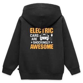 Elektroautos Sind Schockierend Fantastisch - Kinder Premium Organic Zip Hoodie - Schwarz - Hinten - AI Model Kid Male (0cm)