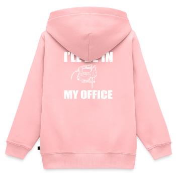 Lustiges Stichsäge Geschenk - Kinder Premium Organic Zip Hoodie - Rosa - Hinten - AI Model Kid Female (0cm)